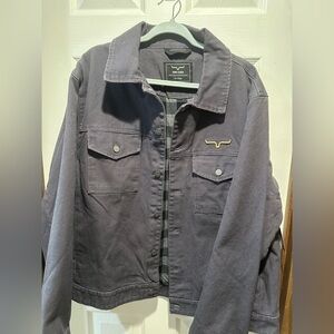 Men's Kimes Pewter Denim Jacket NWT